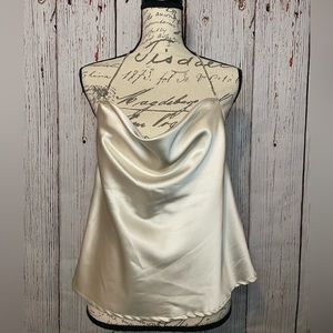 NWT Cream Cowl Neck Halter